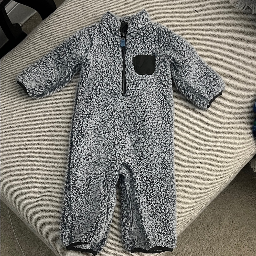 Carter’s Cozy Sherpa Baby Jumpsuit with Pocket